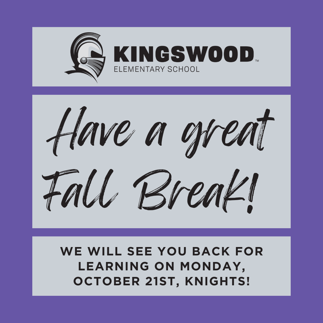 fall break poster wishing students to have a great fall break